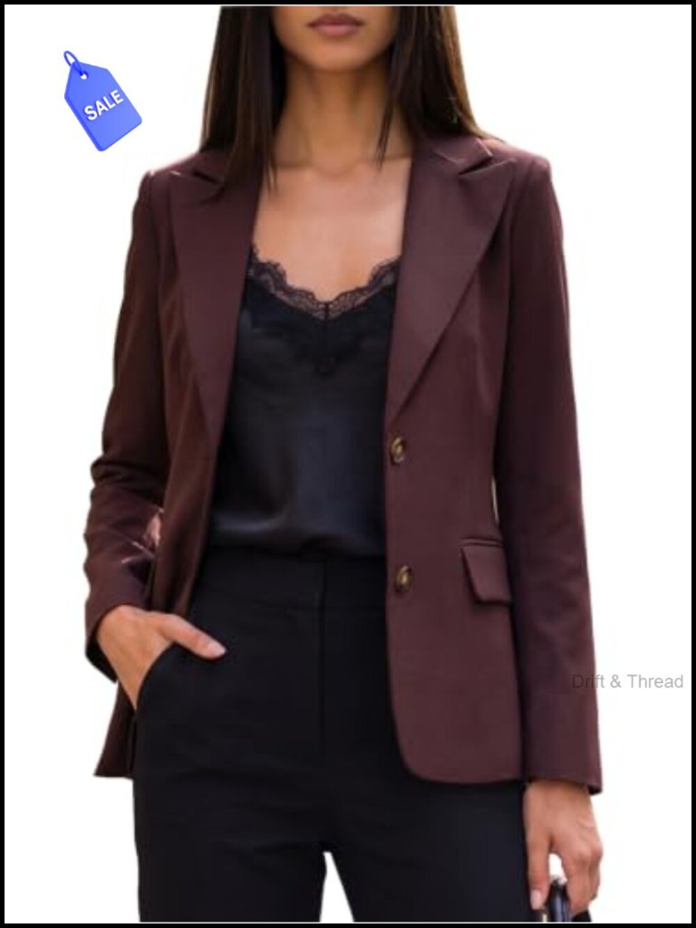 Women's Business Casual Blazer Office Work Suit Jacket